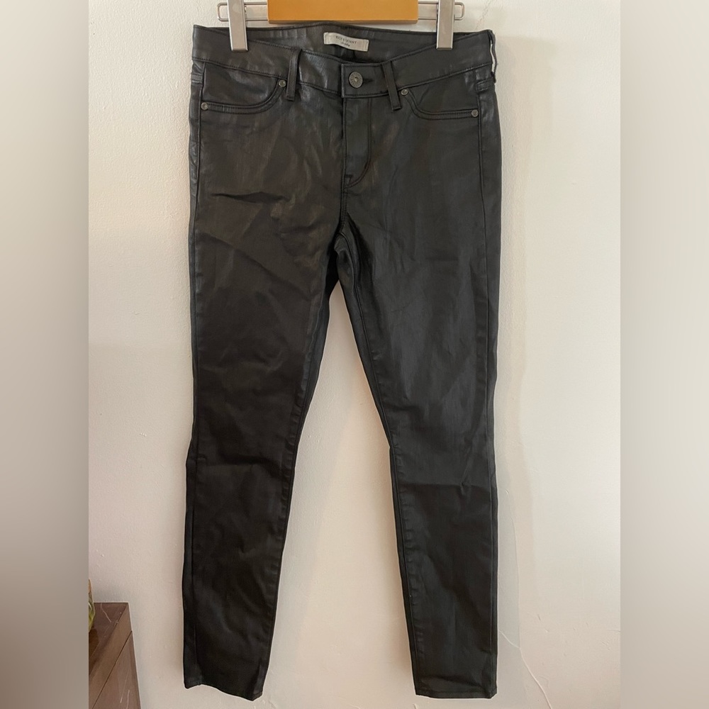 RICH AND SKINNY - “Its a Feeling” Women's Shiny Black Jeans - 27